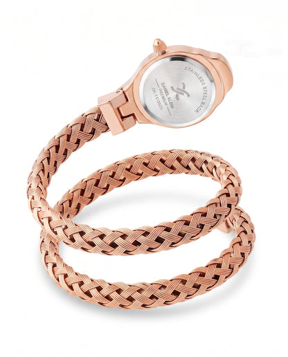 Daniel Klein Women Green Dial Rose Gold Bracelet Analog Watch DK.1.14121-6