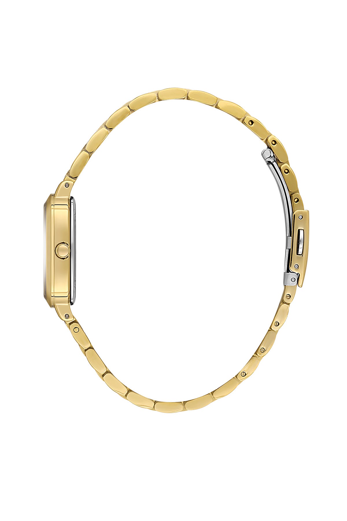 Daniel Klein Silver Dial Gold Strap Women’s Analog Watch DK.1.14127-3