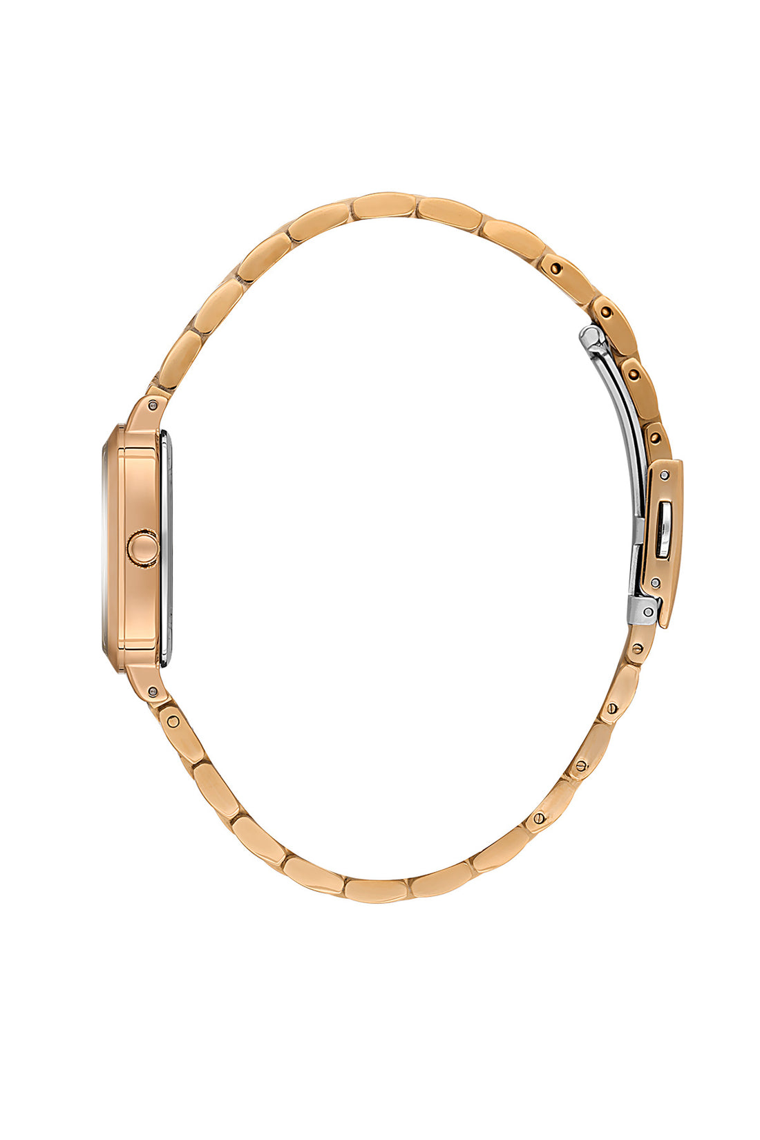 Daniel Klein Dark Green Dial Rose Gold-Tone Women’s Analog Watch DK.1.14127-5