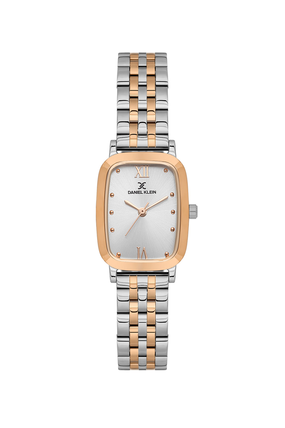 Daniel Klein Silver Dial Two-Tone Women’s Analog Watch DK.1.14127-6
