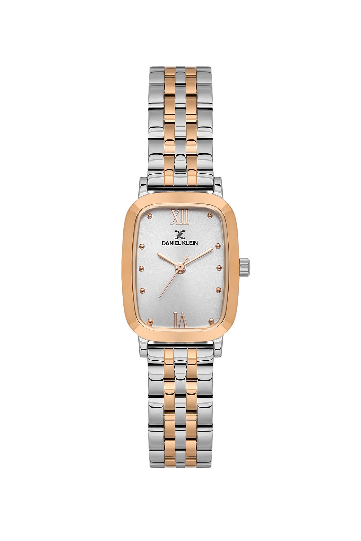 Daniel Klein Silver Dial Two-Tone Women’s Analog Watch DK.1.14127-6