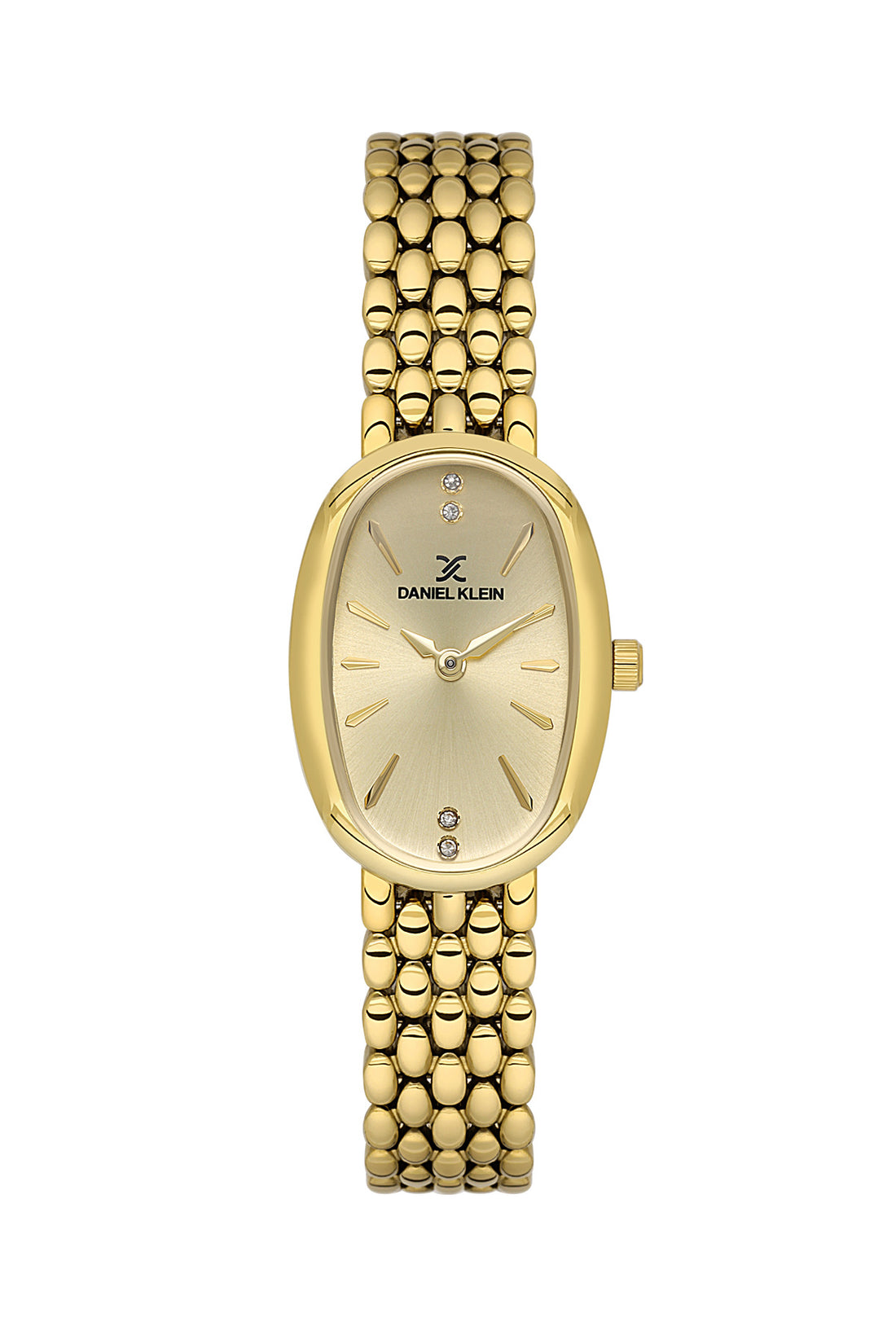 Daniel Klein Light Champagne Dial Gold-Tone Women’s Analog Watch DK.1.14130-2