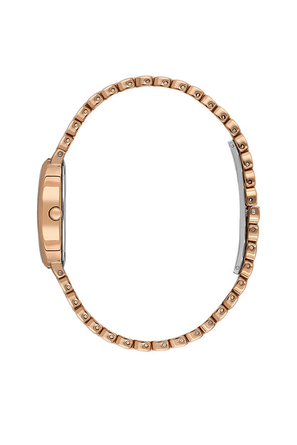 Daniel Klein Silver Dial Rose Gold Women’s Analog Watch DK.1.14130-5