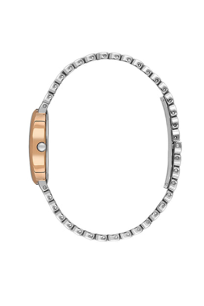 Daniel Klein Silver Dial Two-Tone Women’s Analog Watch DK.1.14130-6