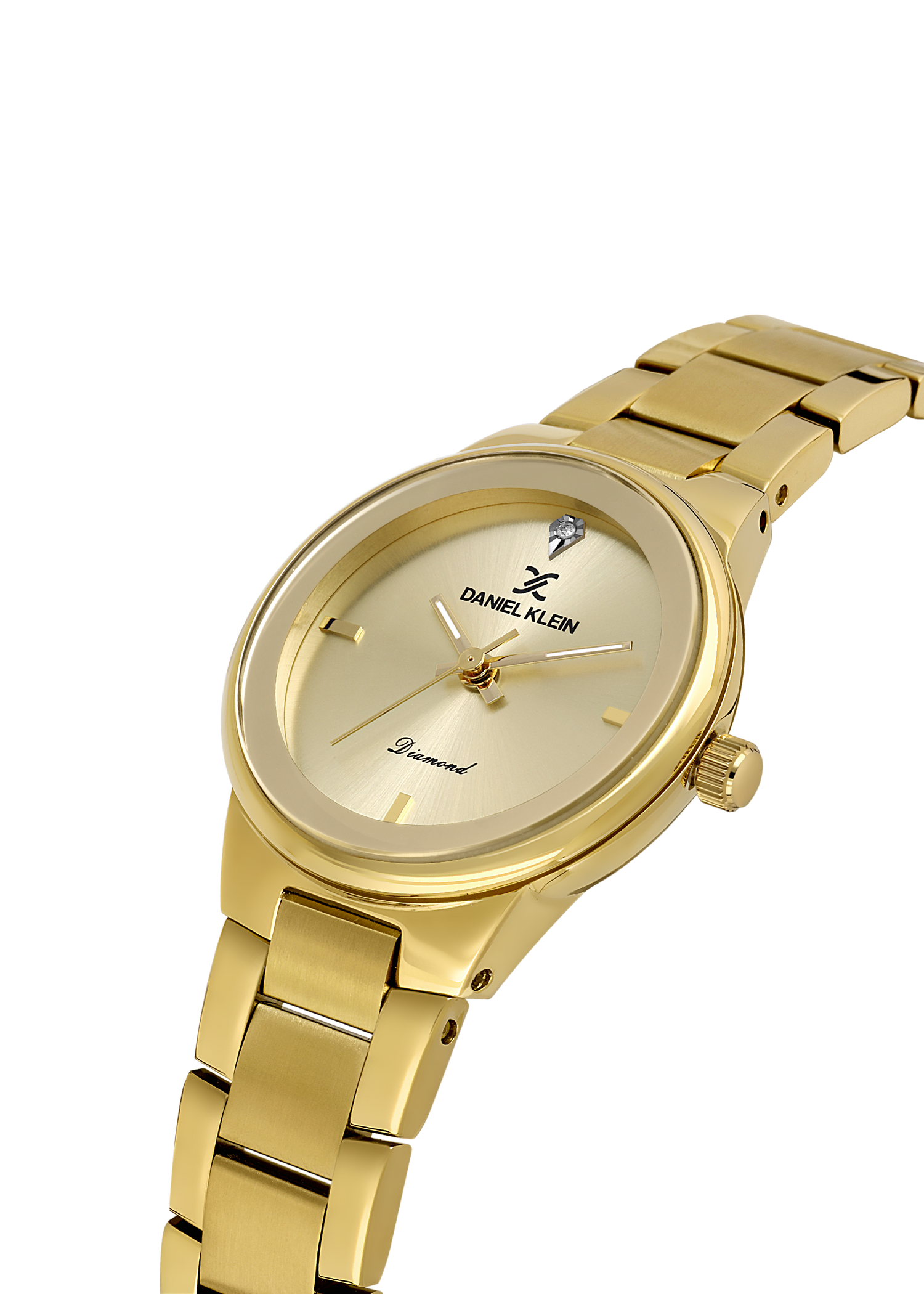 Daniel Klein Light Champagne Dial Gold Women’s Analog Watch DK.1.14136-2