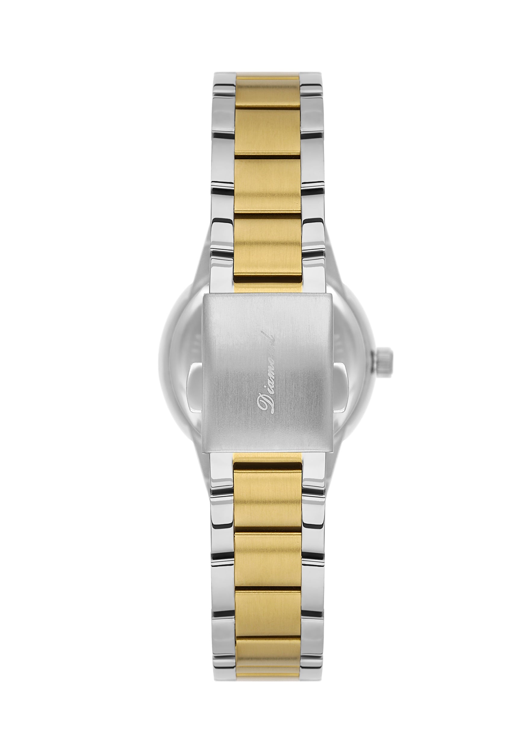 Daniel Klein Silver Dial Dual-Tone Women’s Analog Watch DK.1.14136-3