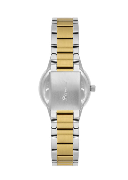 Daniel Klein Silver Dial Dual-Tone Women’s Analog Watch DK.1.14136-3