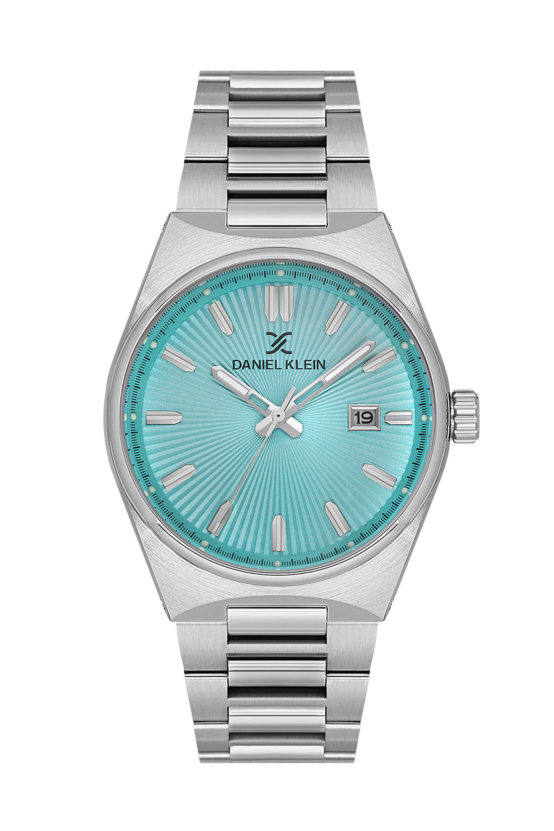 Daniel Klein Green Dial Silver Strap Men’s Analog Watch DK.1.14140-5