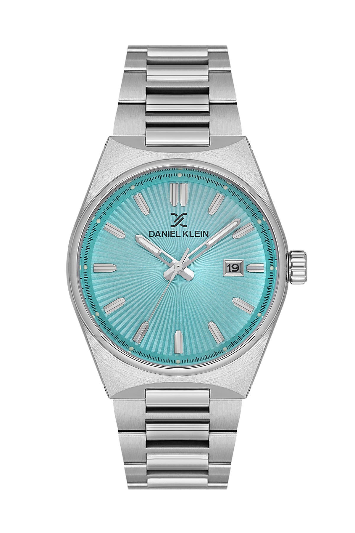 Daniel Klein Green Dial Silver Strap Men’s Analog Watch DK.1.14140-5