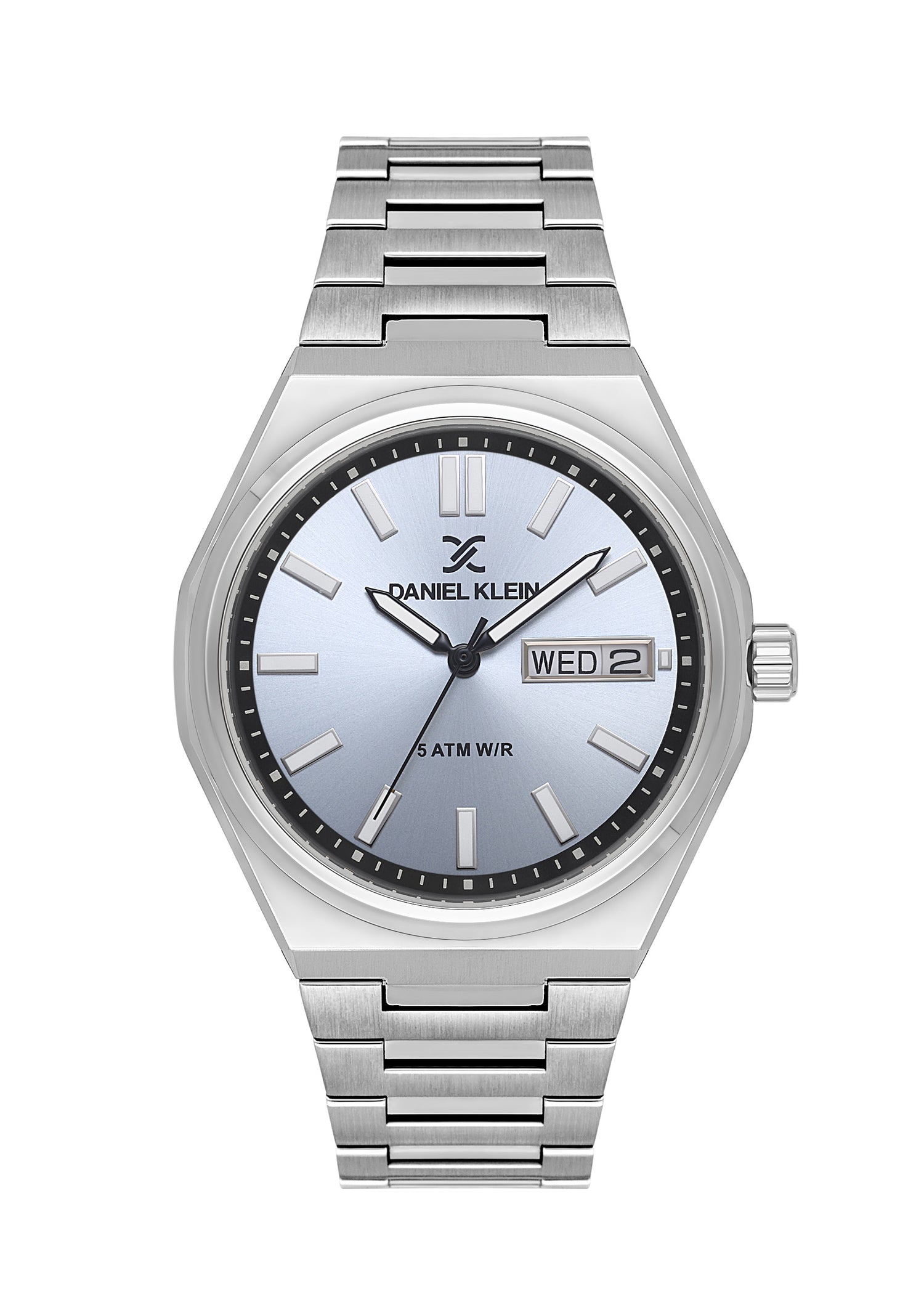 Daniel Klein Blue Dial Silver Strap Men’s Analog Watch DK.1.14150-6