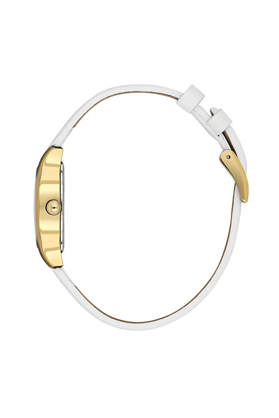 Daniel Klein Silver Dial White Strap Women’s Analog Watch DK.1.14152-3