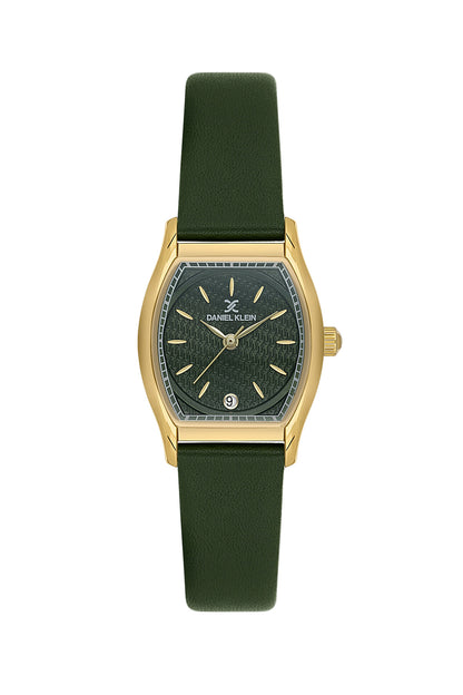 Daniel Klein Dark Green Dial &amp; Strap Women’s Analog Watch DK.1.14152-4