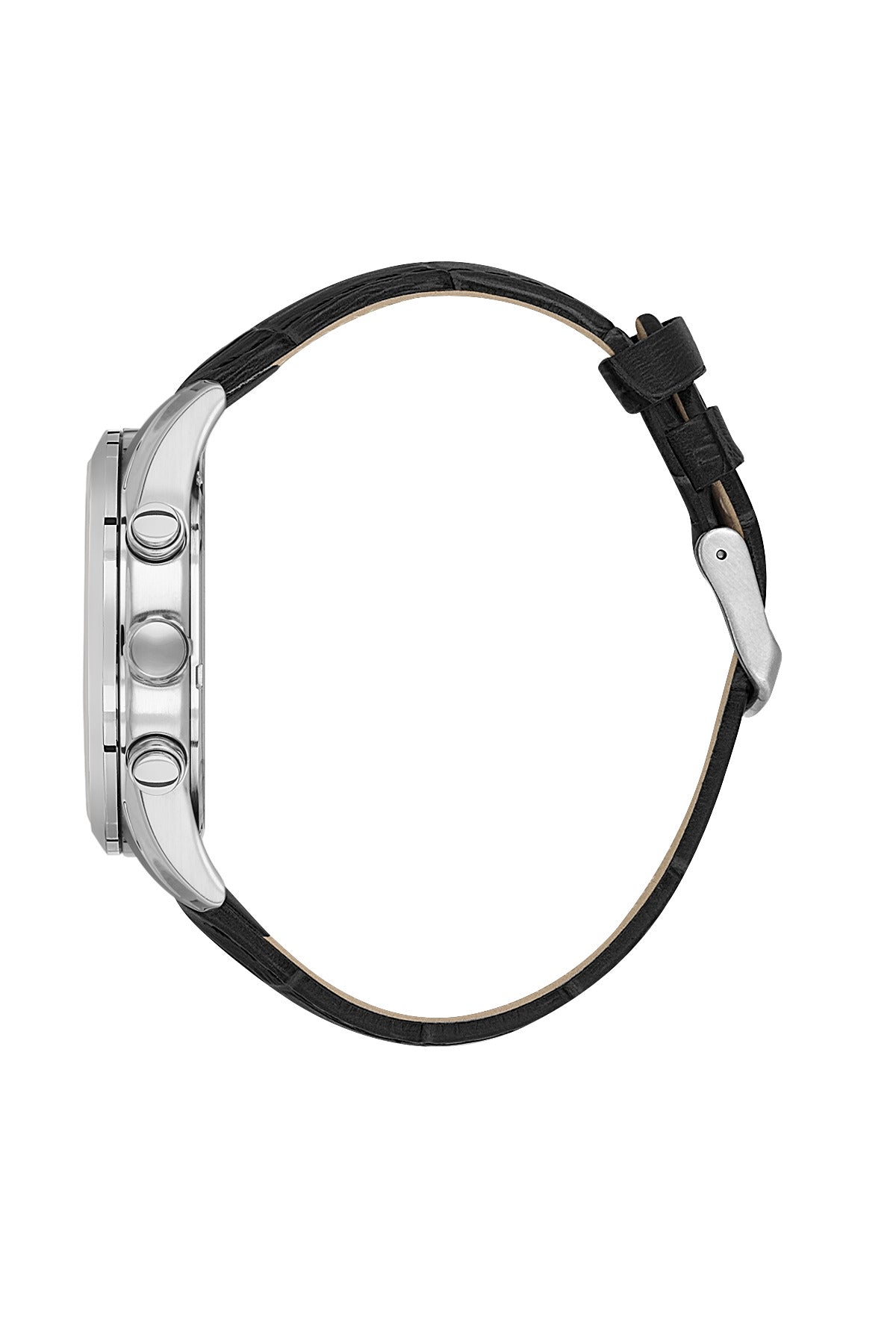 Daniel Klein Exclusive Silver Dial Black Strap Men’s Analog Watch DK.1.14212-1