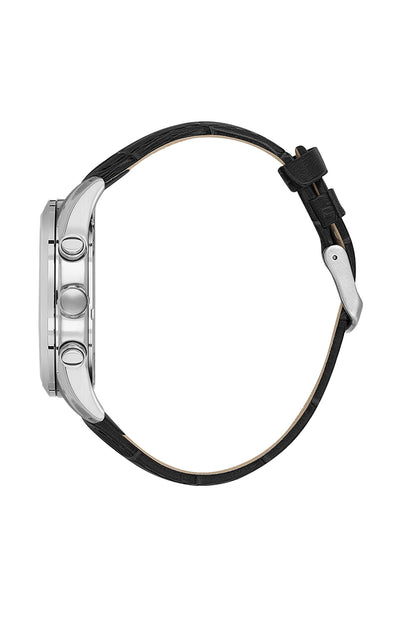Daniel Klein Exclusive Silver Dial Black Strap Men’s Analog Watch DK.1.14212-1