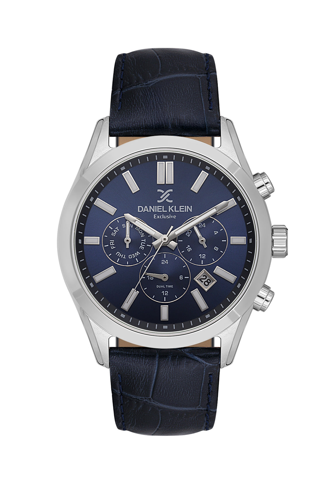 Daniel Klein Exclusive Dark Blue Dial Dark Blue Strap Men’s Analog Watch DK.1.14212-3