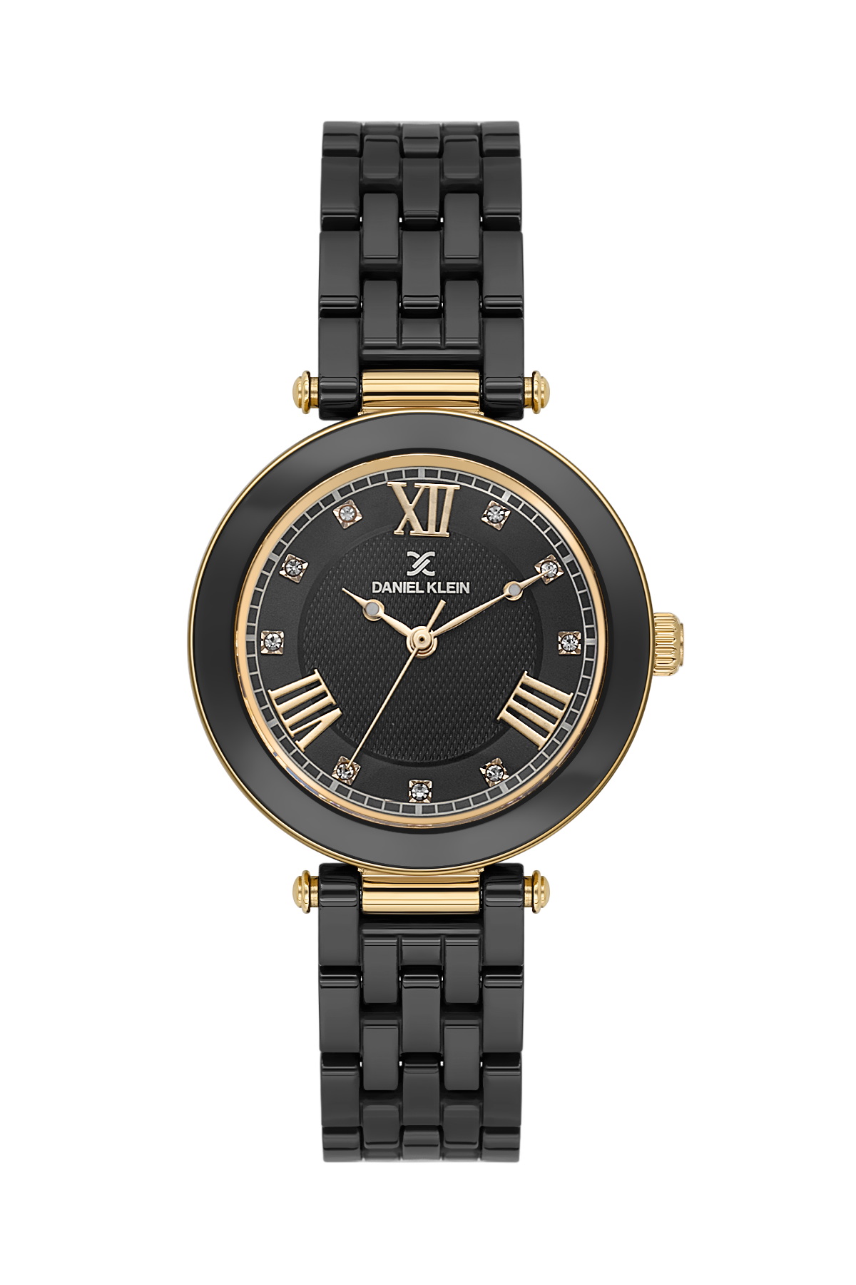 Daniel Klein Gun Black Dial &amp; Black Strap Women’s Analog Watch DK.1.14282-3