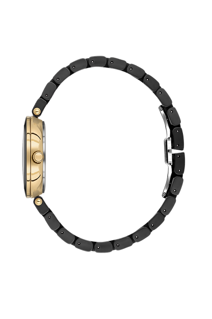 Daniel Klein Gun Black Dial &amp; Black Strap Women’s Analog Watch DK.1.14282-3
