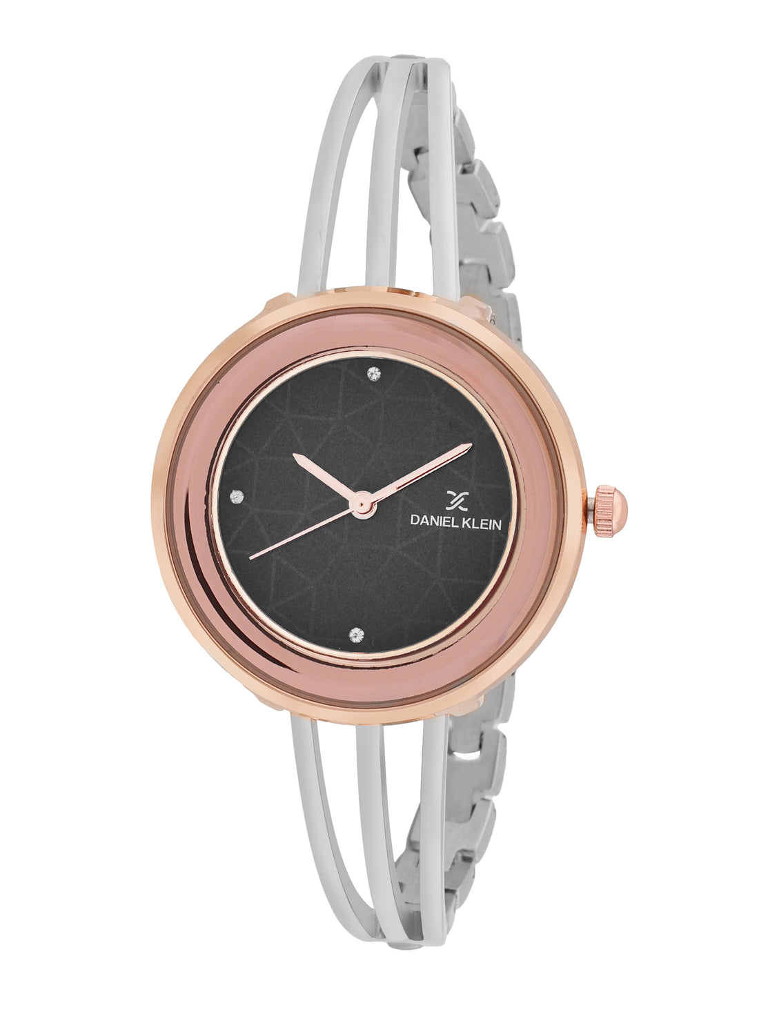 Lightweight silver round  watch for women - DK.1.14290-4
