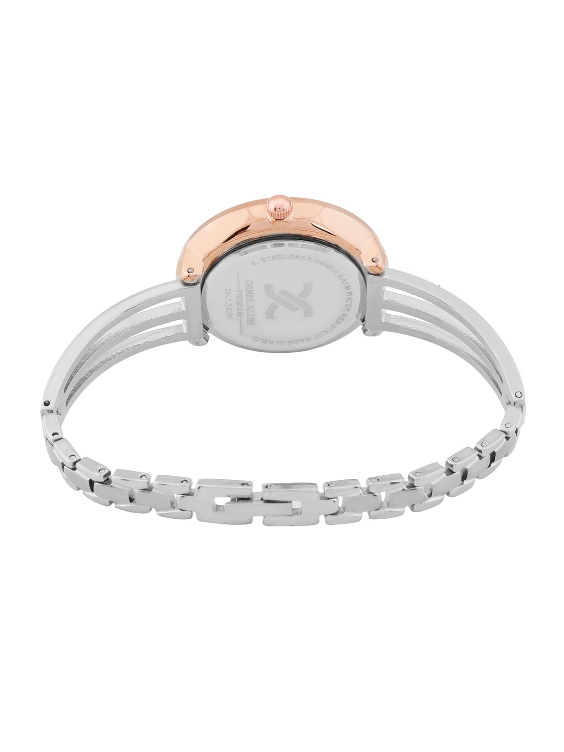 Lightweight silver round  watch for women - DK.1.14290-4
