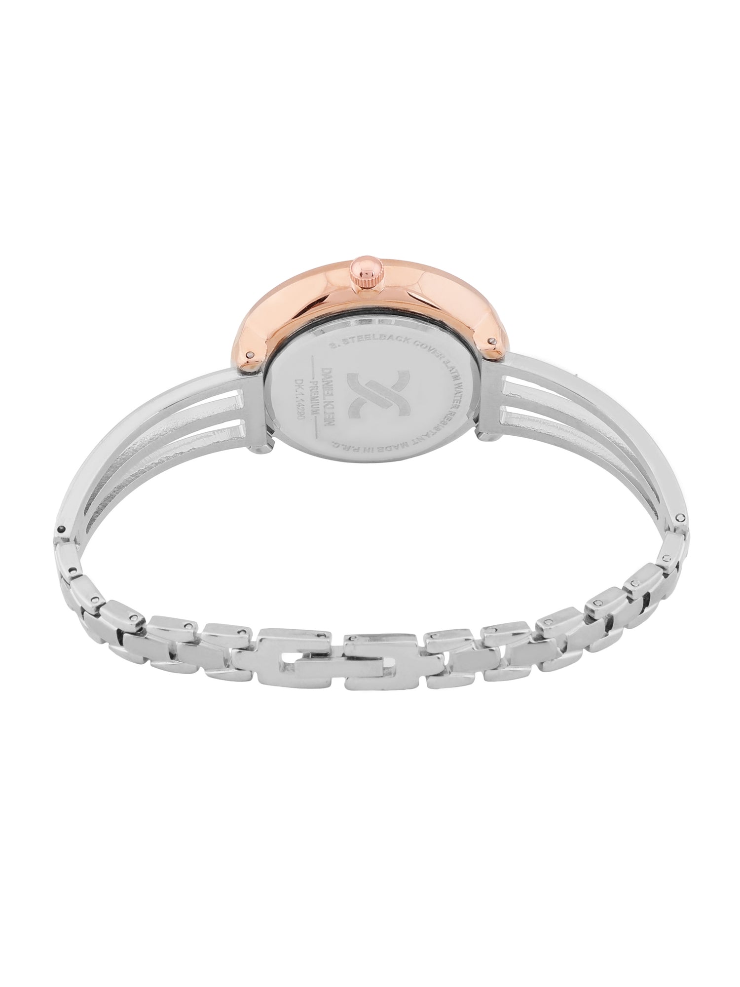Lightweight silver round  watch for women - DK.1.14290-4