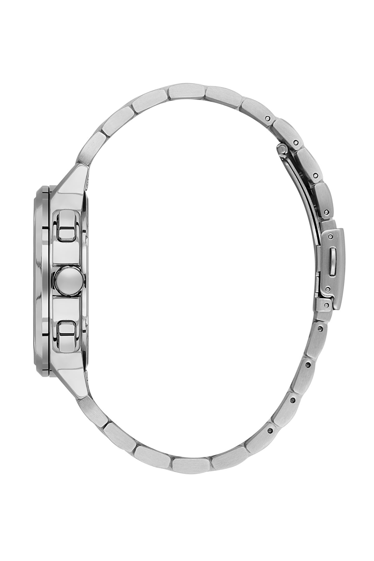 Men Grey Dial Silver &amp; Black Chronograph Analogue Watch