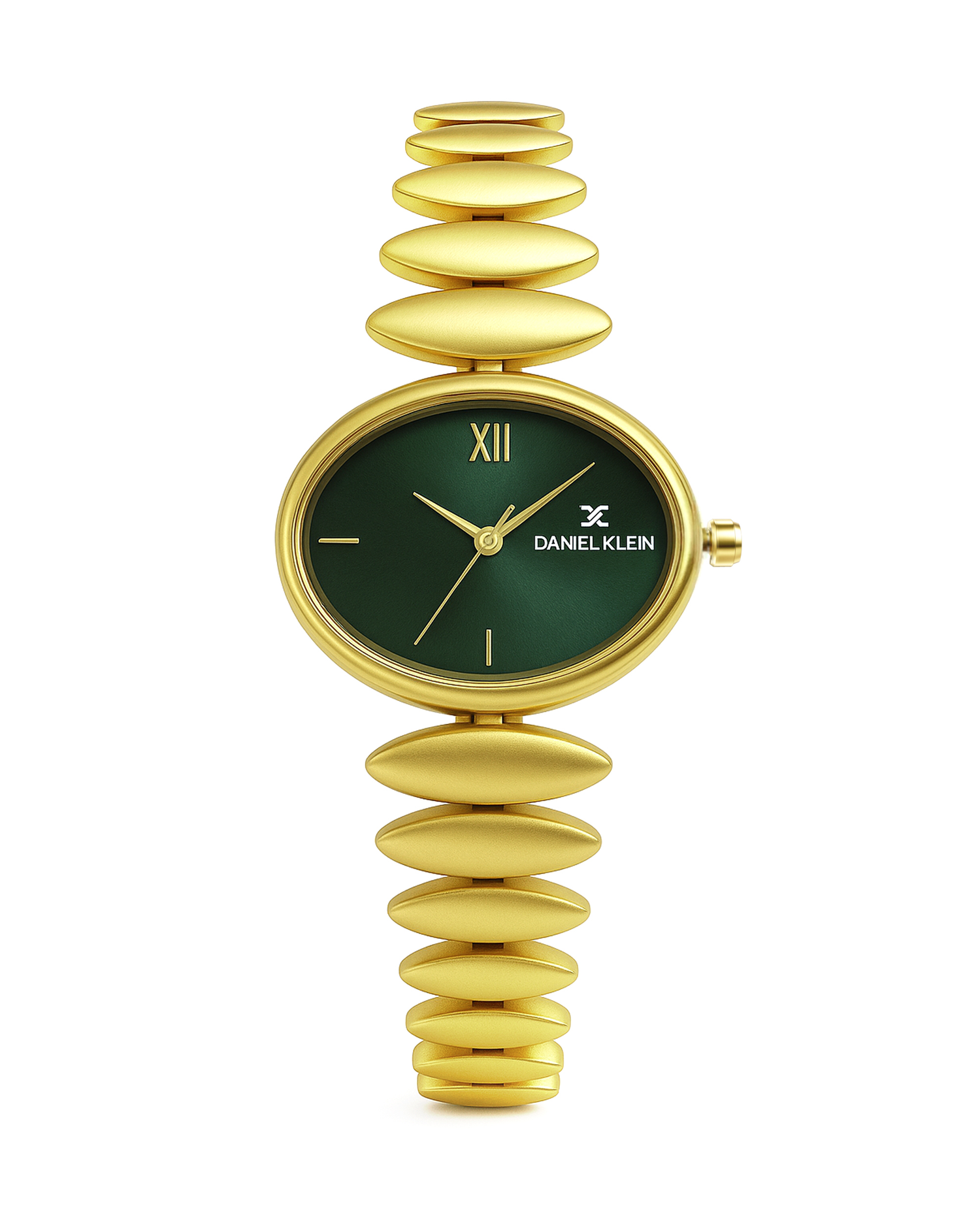 Daniel Klein Women Dial &amp; Stainless Steel Bracelet Style Gold Straps Analogue Watch DK.20.10001-1