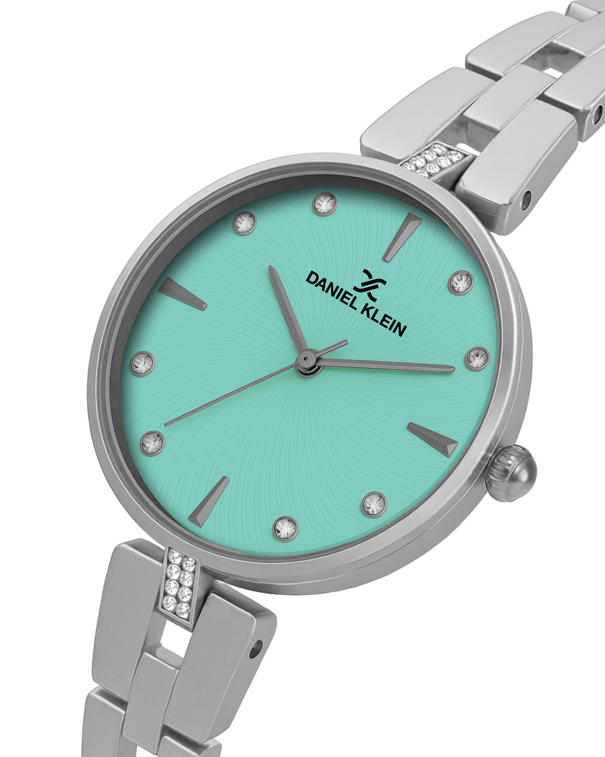 "Daniel Klein Women’s Silver Bracelet Watch – Tiffany Blue Dial, Elegant Premium Design "