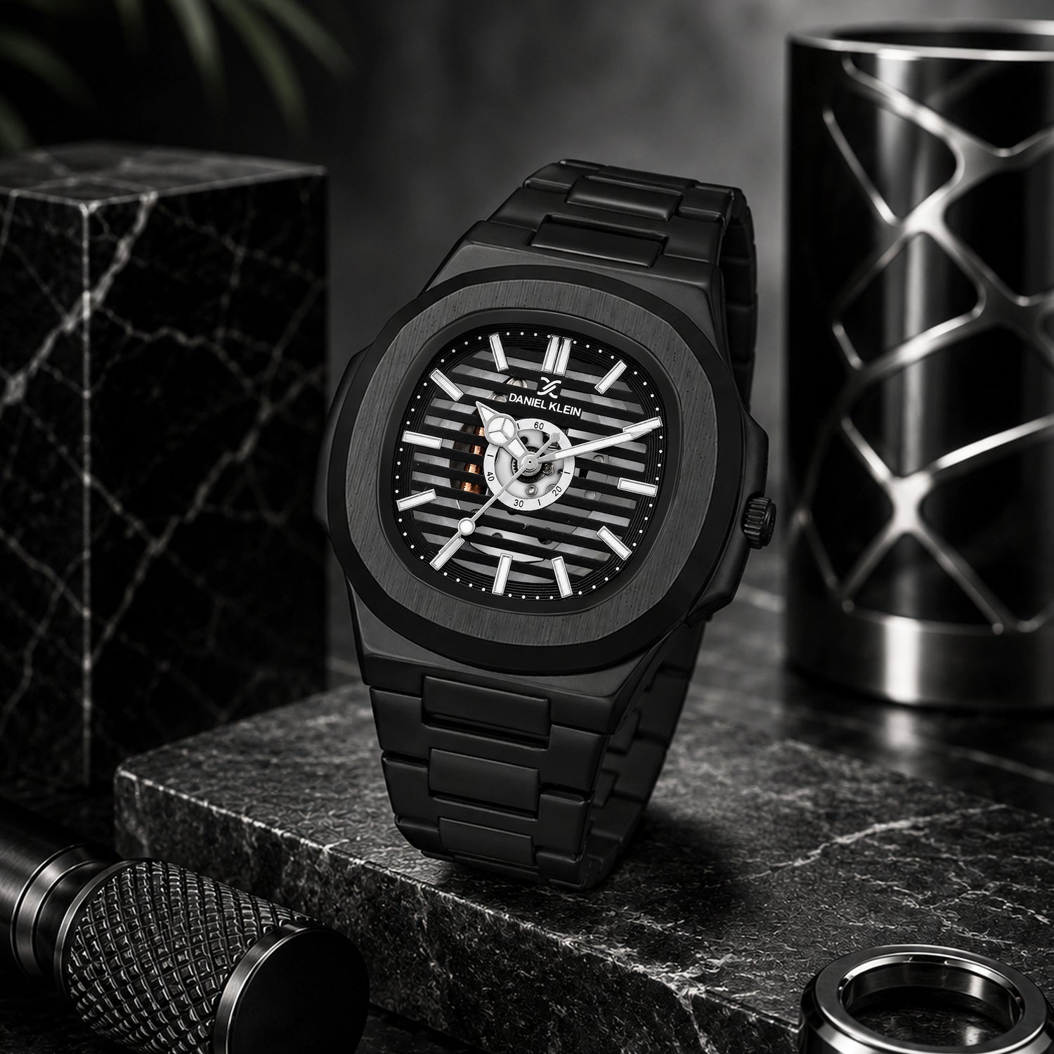 Daniel Klein Luxury  Skeleton Dial Analog Watch for Men