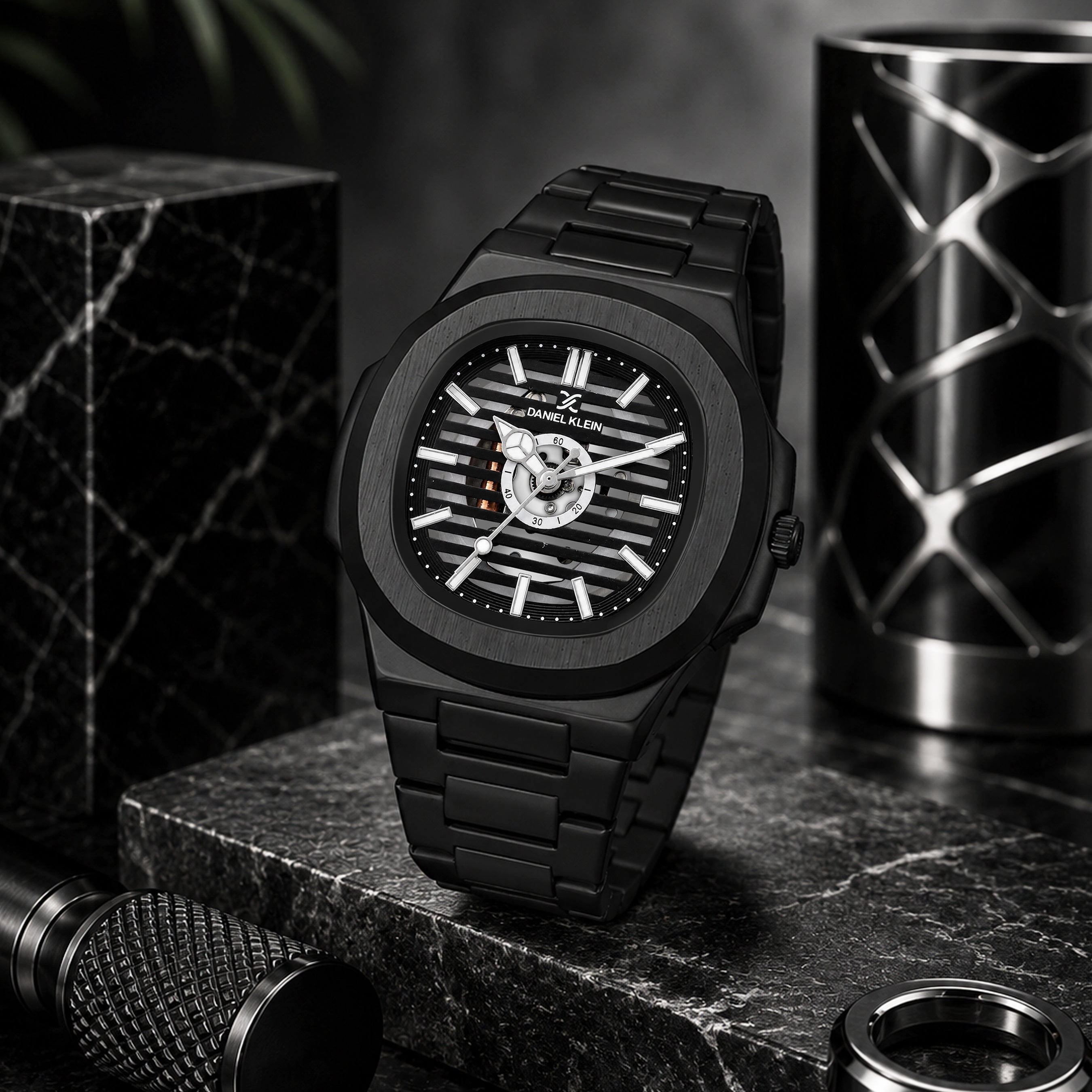 Daniel Klein Luxury  Skeleton Dial Analog Watch for Men