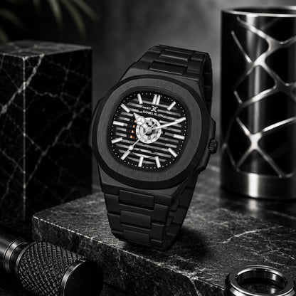 Daniel Klein Luxury  Skeleton Dial Analog Watch for Men