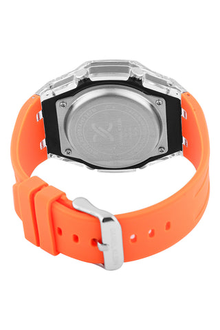 Grey Analog Digital Men Watch with silicone  Strap