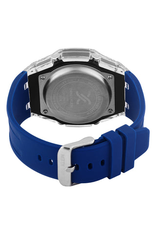 Grey Analog Digital Men Watch with silicone  Strap