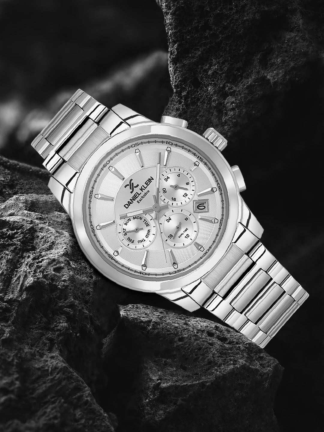 Daniel Klein Men’s Silver Dial Stainless Steel Watch DK.6.14031-1