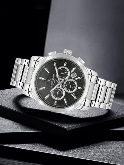 Daniel Klein Men’s Gun Black Dial Stainless Steel Watch DK.6.14031-2
