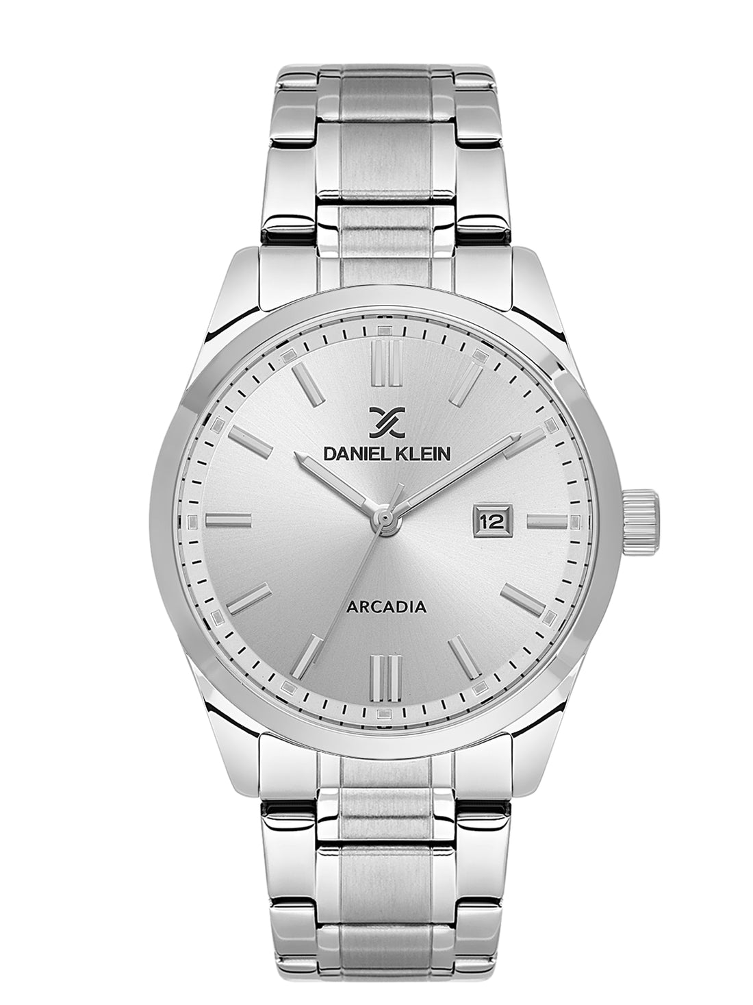Daniel Klein Arcadia Men’s Silver Steel Strap Watch DK.6.14085-1