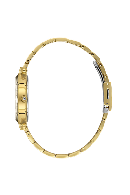 Daniel Klein Women’s Analog Watch – Silver Dial, Gold Strap DK.6.14132-2