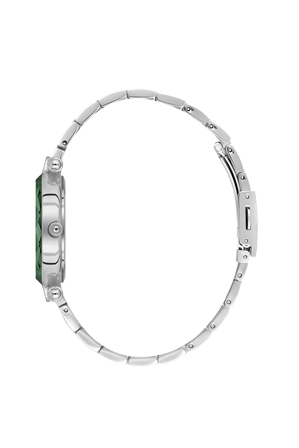 Daniel Klein Women’s Analog Watch – Dark Green Dial, Silver–Gold Strap DK.6.14132-4