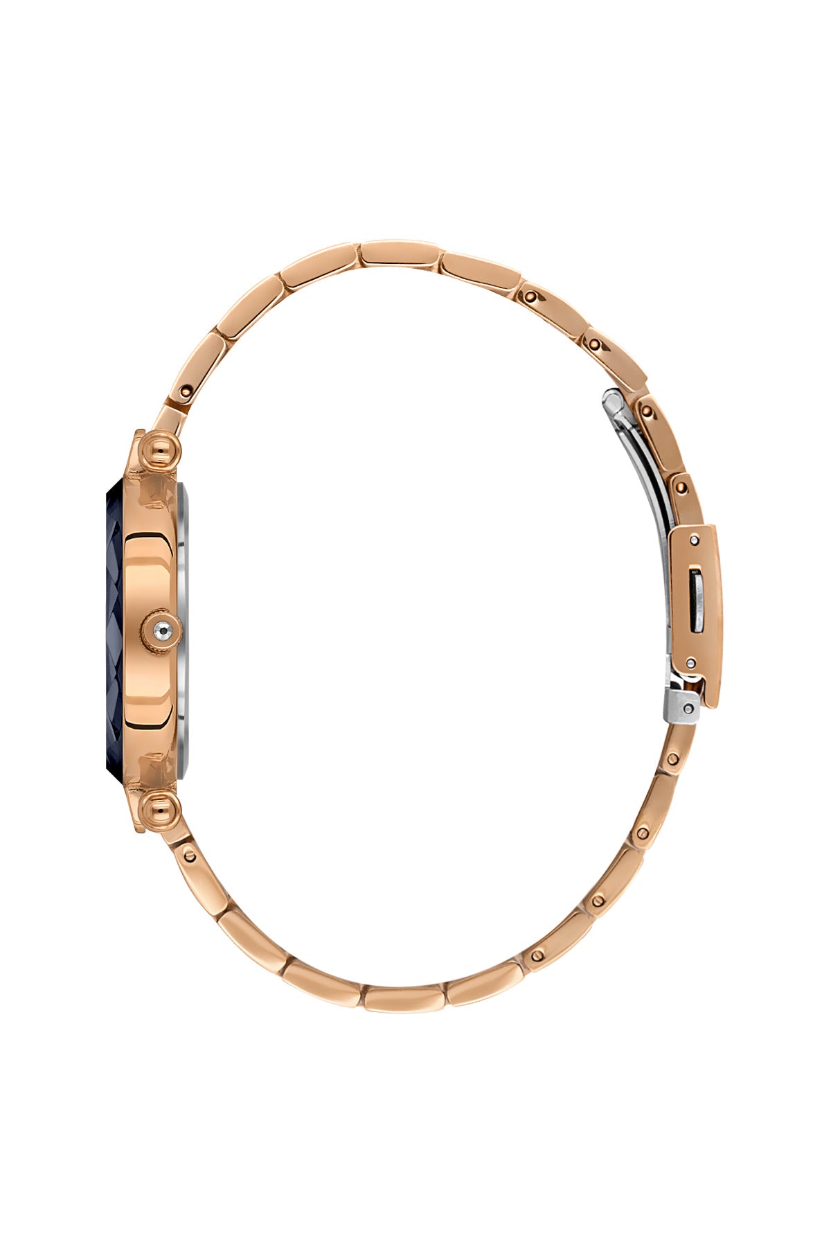 Daniel Klein Women’s Analog Watch – Blue Dial, IP Pink Rose Gold Strap DK.6.14132-6