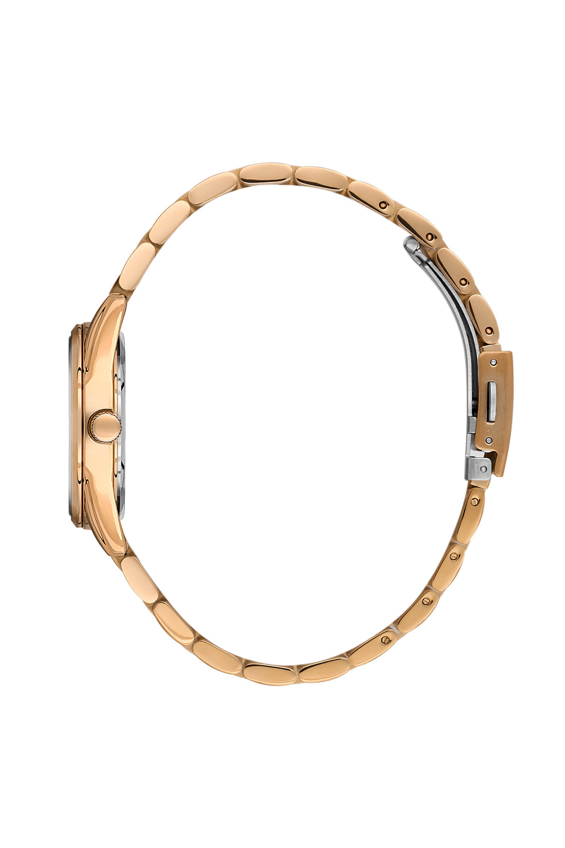 Daniel Klein Women’s Analog Watch – Silver Dial, IP Pink Rose Gold Strap DK.6.14133-5