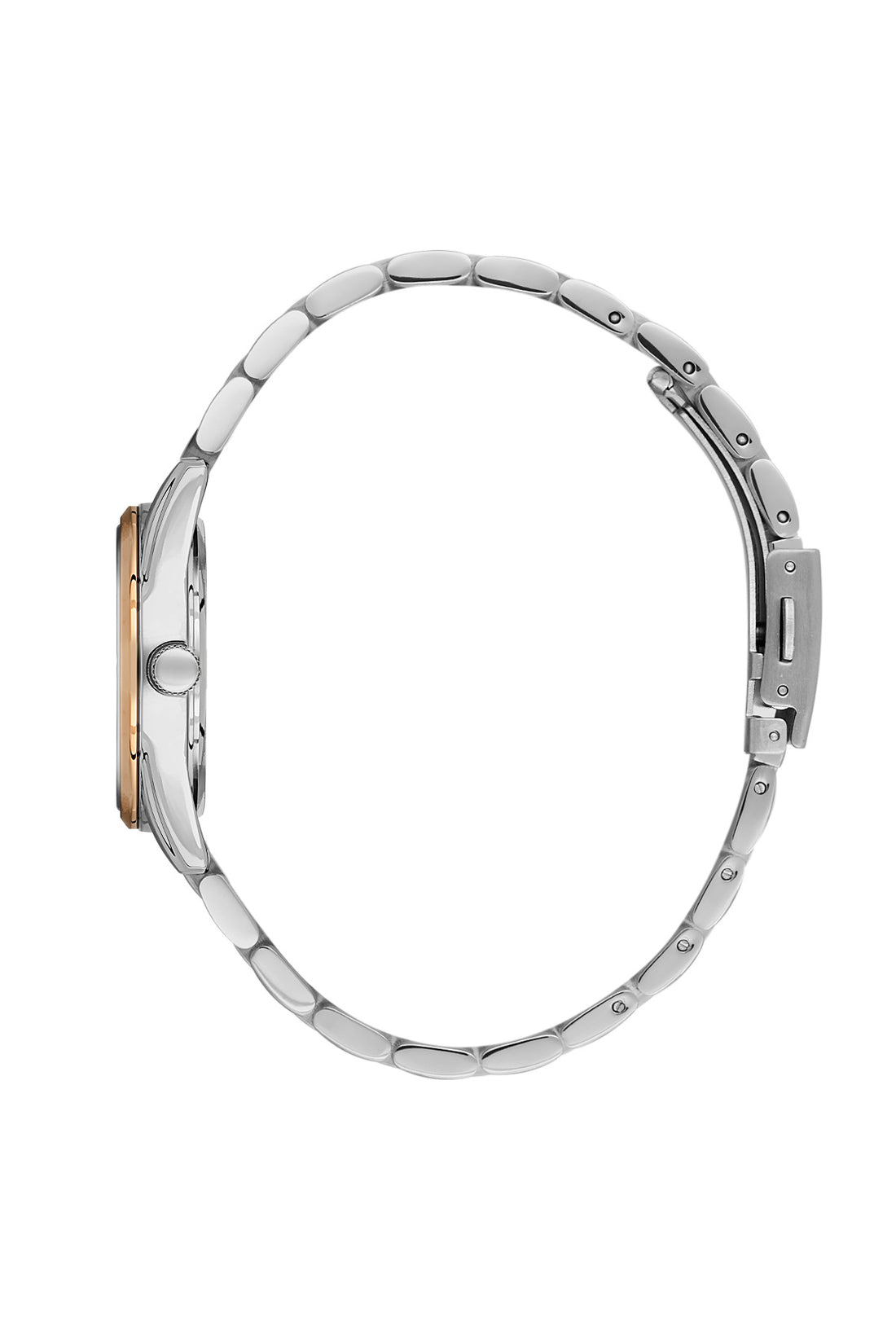 Daniel Klein Women’s Analog Watch – Silver Dial, Silver–Rose Gold Strap DK.6.14133-6