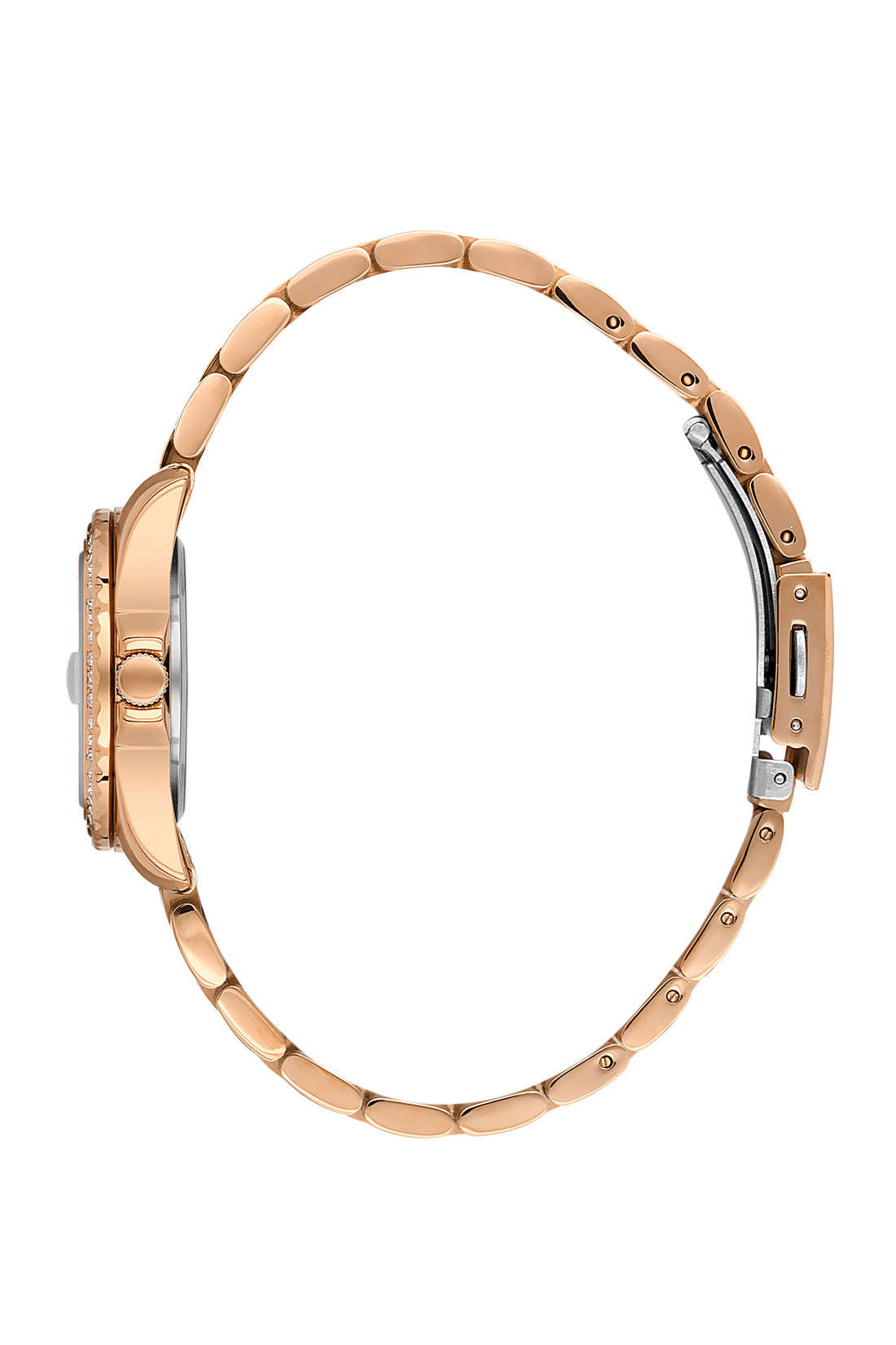 Daniel Klein Women’s Analog Watch – Silver Dial, IP Pink Rose Gold Strap DK.6.14134-5