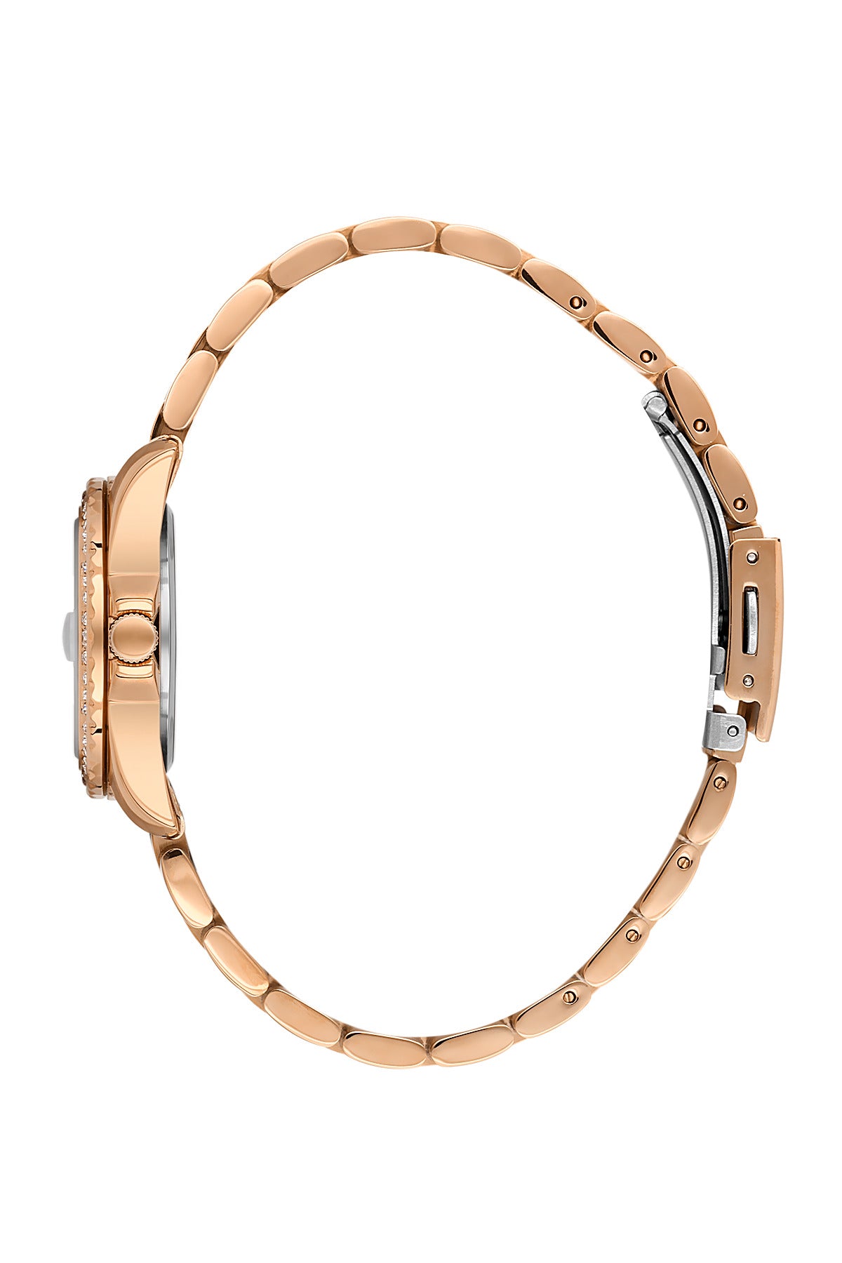 Daniel Klein Women’s Analog Watch – Silver Dial, IP Pink Rose Gold Strap DK.6.14134-5