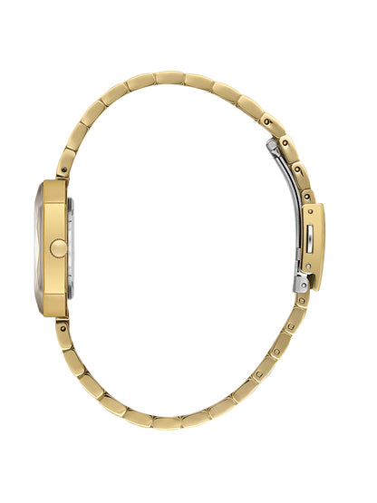 Daniel Klein Analog Dark Green Round Dial Gold/Green Case Gold Strap Quartz Water-Resistant Wrist Watch for Women Girls, Ladies DK.6.14182-4