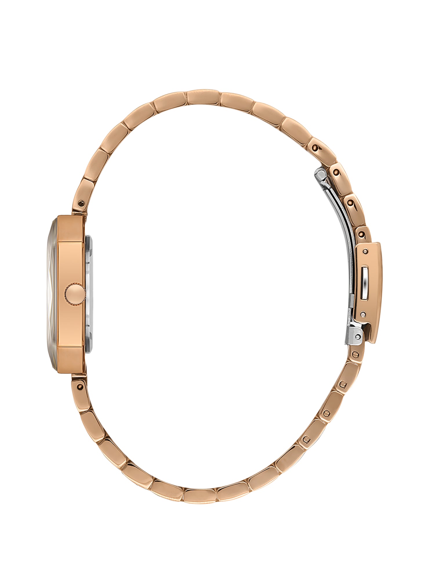Daniel Klein Analog Blue Round Dial Pink Rose Gold/Dark Blue Case Pink Rose Gold Strap Quartz Water-Resistant Wrist Watch for Women Girls, Ladies DK.6.14182-6