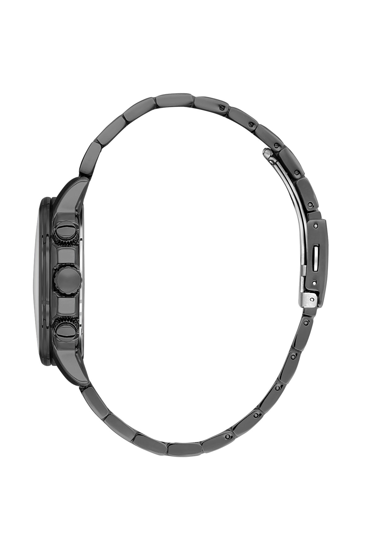Men Grey Dial Gunmetal Chronograph Analogue Watch