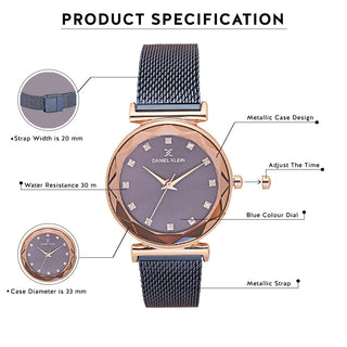 Daniel Klein Premium Women Blue Dial Watch