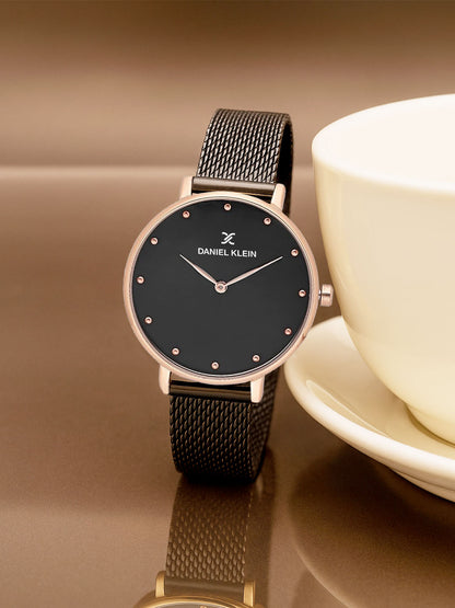 Daniel Klein Premium Women Black Dial Watch