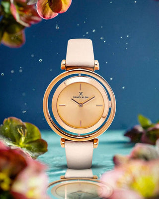 Daniel Klein Trendy Rose Gold Dial Watch