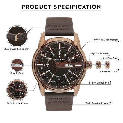 Daniel Klein Premium Men Brown Dial Watch
