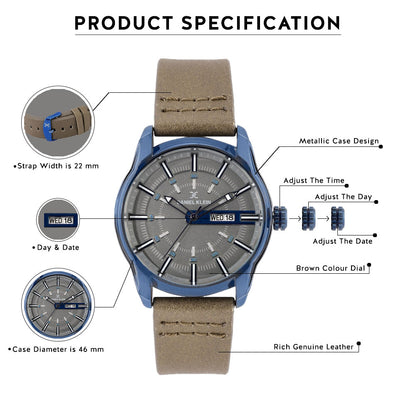 Daniel Klein Premium Men Brown Dial Watch